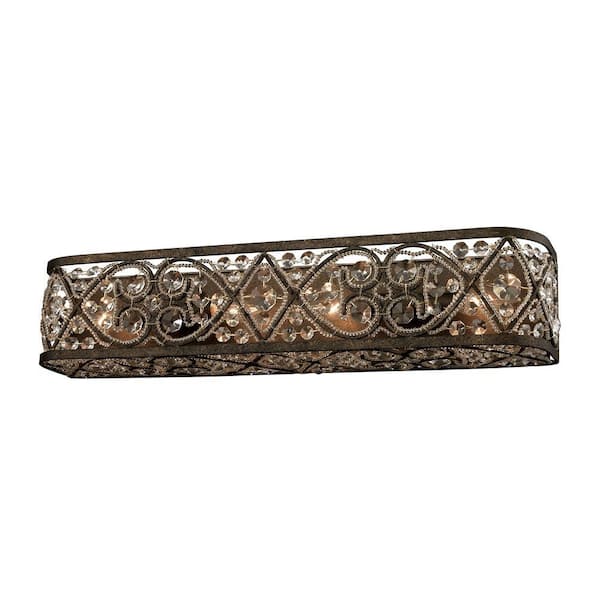 Titan Lighting Amherst 4-Light Antique Bronze Vanity Light