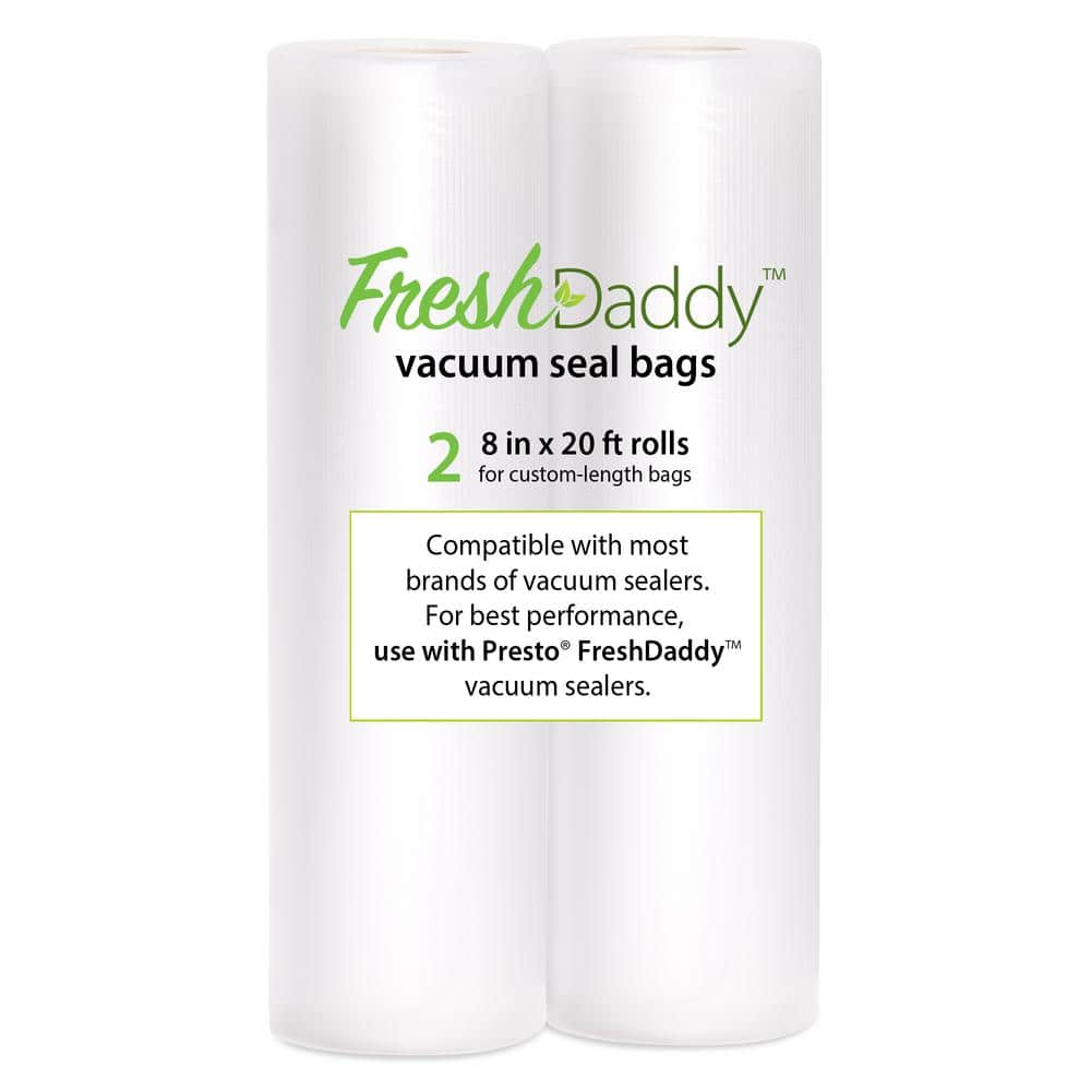 FreshDaddy™ Gallon-size Reusable Vacuum Zipper Bags with Ports for Presto®  Vacuum Sealers - Vacuum Sealers - Presto®