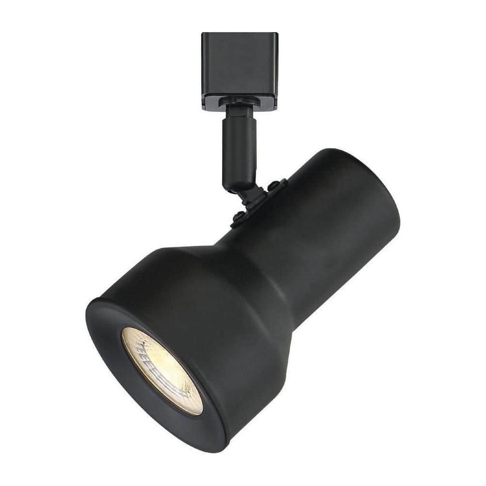 EnviroLite Medium Solid Black Step Cylinder Integrated LED Track