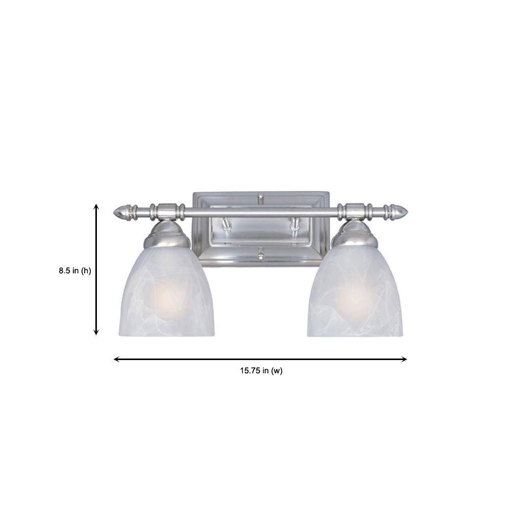 Branson Modern Wall Mounted Bath Bar in Satin Platinum