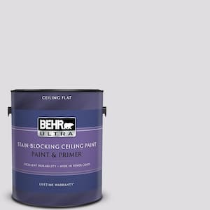 1 gal. #660E-1 Lavender Lace Ceiling Flat Interior Paint and Primer