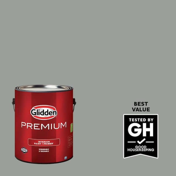 Glidden Premium 1 gal. PPG0994-5 Steel Curtain Semi-Gloss Interior Latex Paint