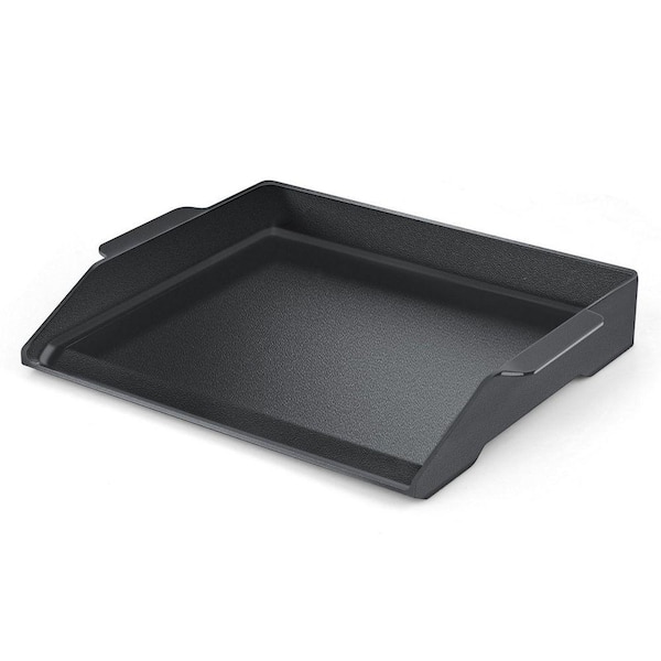 Cast Iron Griddle 17 in. x 13 in. Nonstick Coating for Gas Grill Stove Top Oven Raised Sidewalls Easy Clean