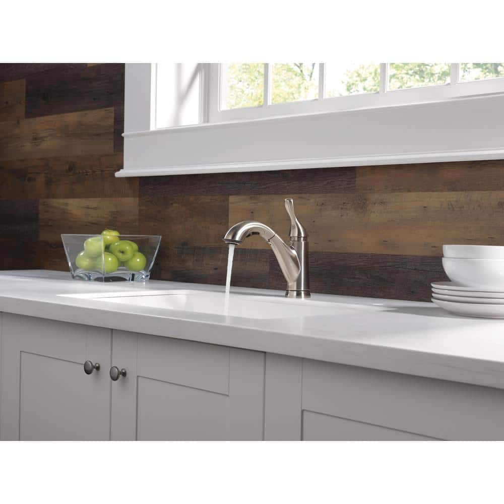 Stainless Steel Single Handle Pull-Out Kitchen Faucet