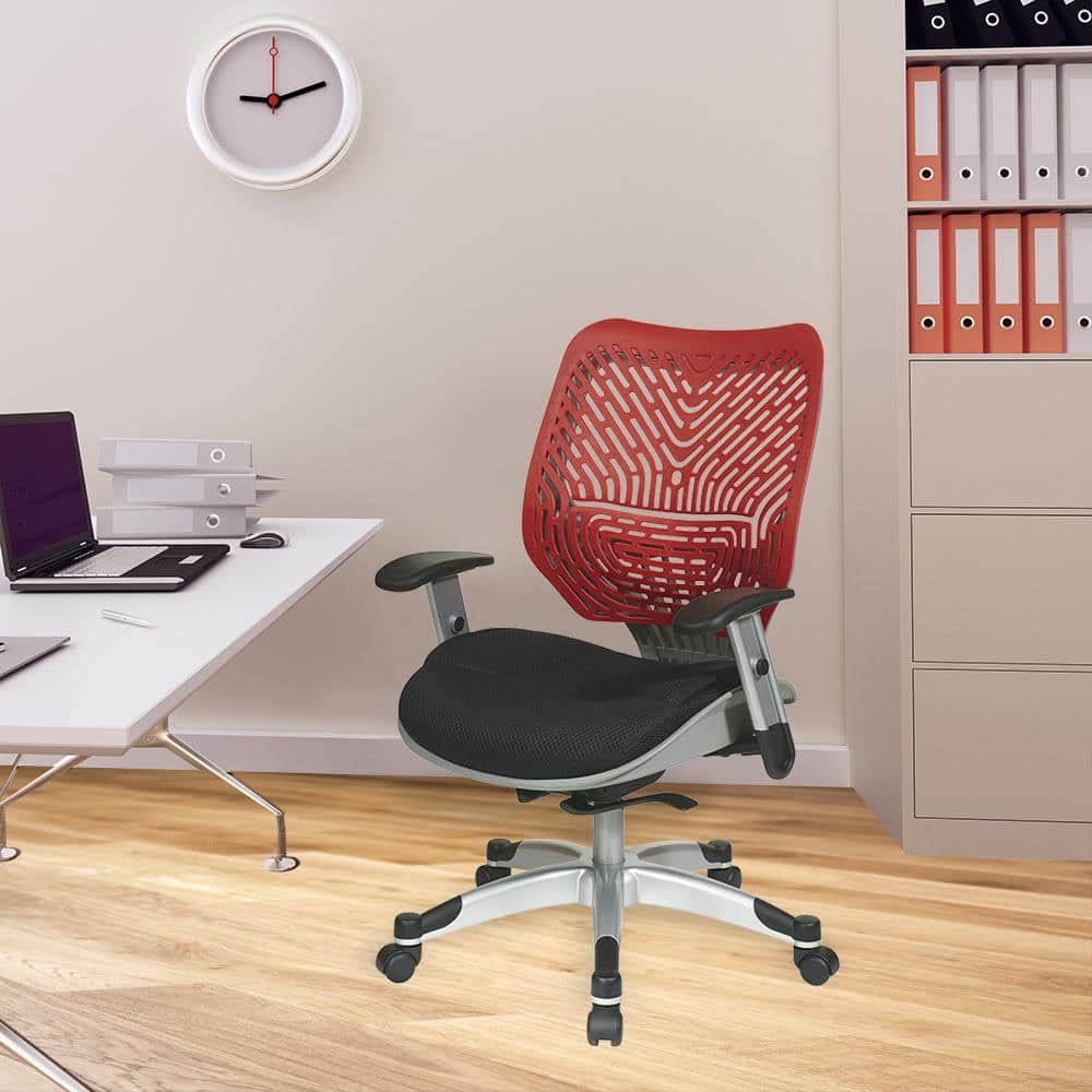 Revv Red SpaceFlex Self Adjusting Manager Office Chair