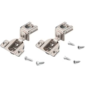 COMPACT Series 35 mm Spring Closing 1-1/4 in. Overlay for Face Frame Cabinet Wrap-around Hinge (2-Pack)