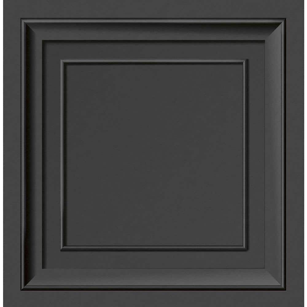 Fine Decor Distinctive Dark Grey Square Panel Non-Pasted Paper Matte ...