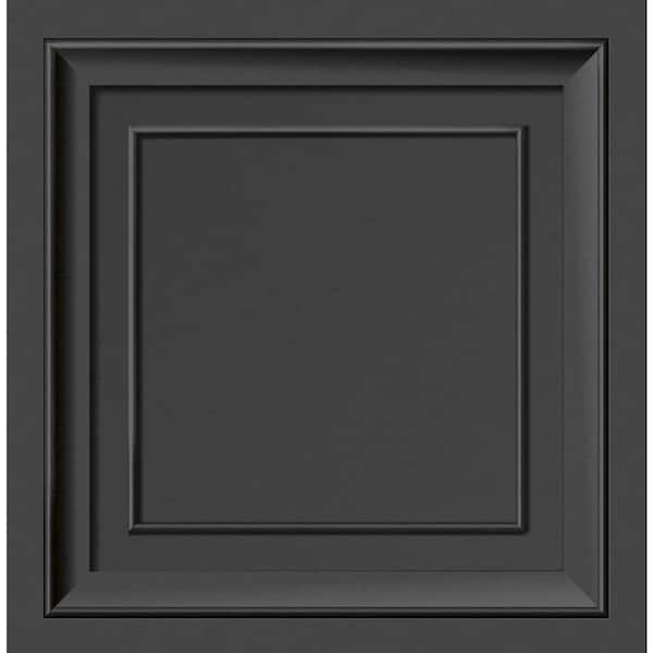 Fine Decor Distinctive Dark Grey Square Panel Non-Pasted Paper Matte Wallpaper Sample