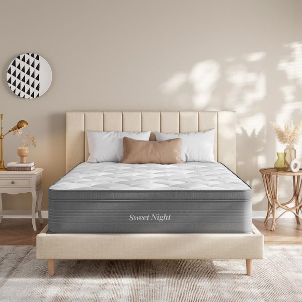 Sweetnight King Medium Memory Foam 14" Hybrid Mattress, Pressure Relief & Motion Isolation