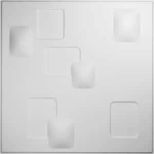 5/8 in. x 19-5/8 in. x 19-5/8 in. PVC White Avila EnduraWall Decorative 3D Wall Panel (2.67 sq. ft.)