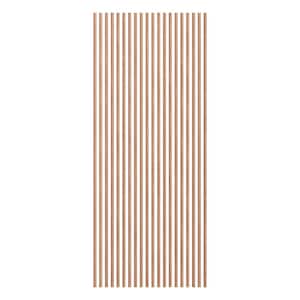 Heritage Premier Concave 94.5 in. H x 1 in. W Slatwall Panels in Mahogany 20-Pack