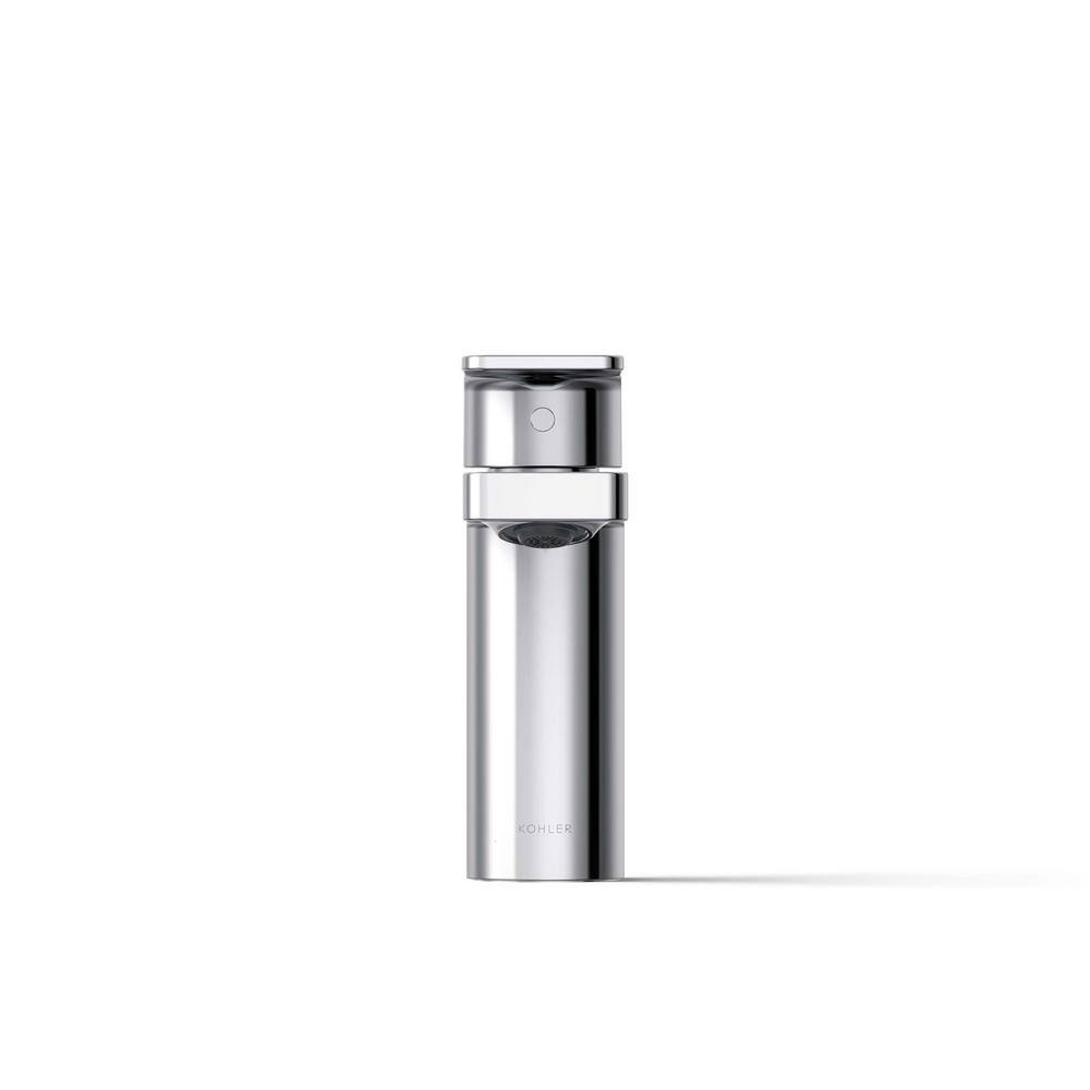 Parallel Polished Chrome Single-Handle Low-Arc Bathroom Faucet