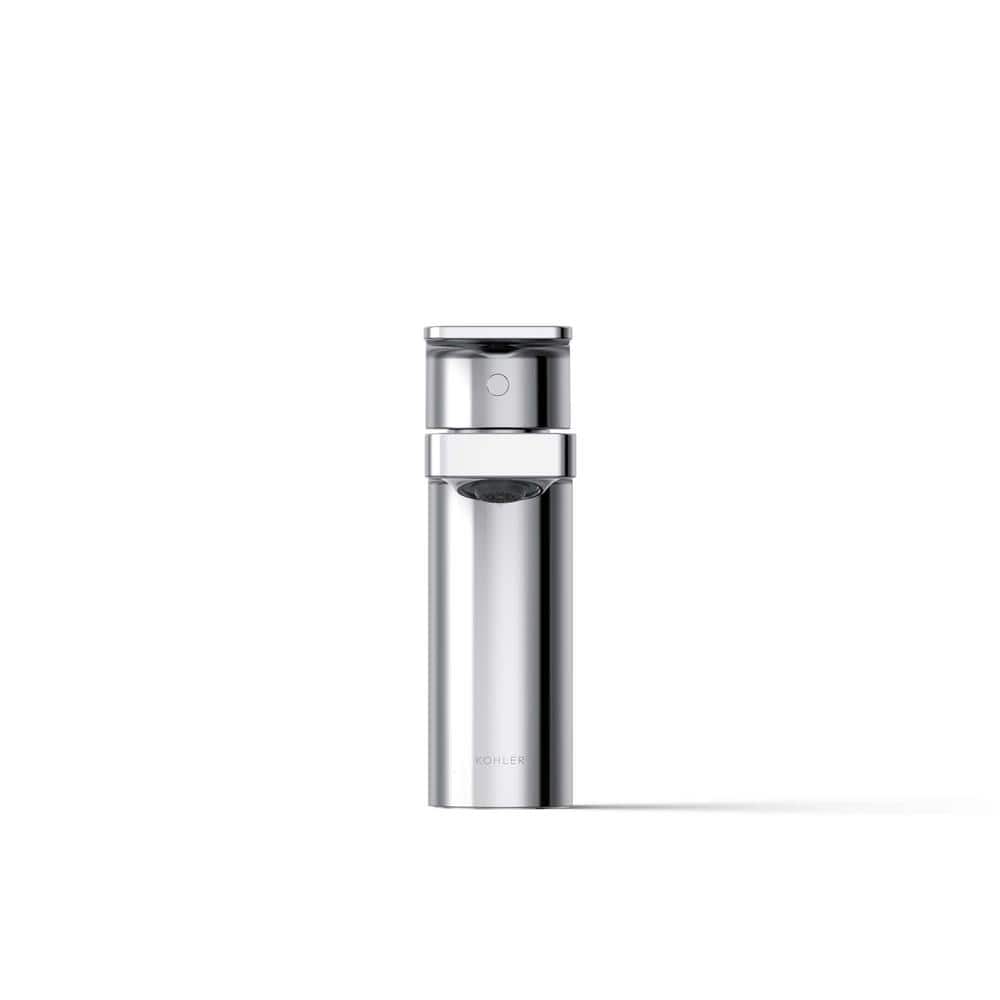 Parallel Polished Chrome Single-Handle Low-Arc Bathroom Faucet