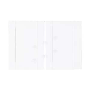 Anchester Assembled 30 in. x 24 in. x 12 in. Wall Cabinet with 2-Doors 1-Shelf in White