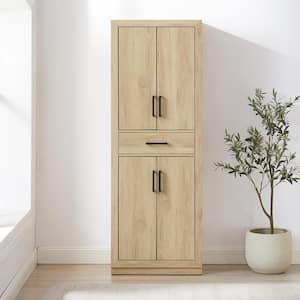 Isla Ash Engineered Wood 23.75 in. Kitchen Storage Pantry Cabinet