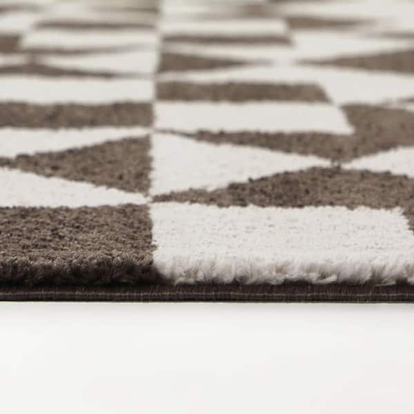 Jaxon Brown/Cream 5 ft. x 7 ft. Area Rug