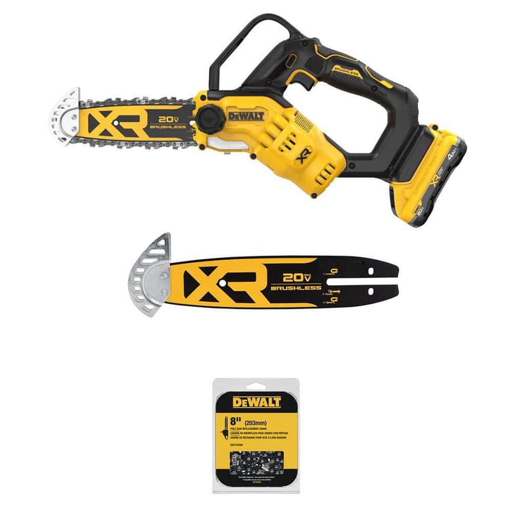8 in. 20V Lithium-Ion Cordless Battery Powered Mini Pruning Chainsaw Kit w/ 4Ah Battery, Charger,Chainsaw Chain and Bar price history on PriceWatchPro