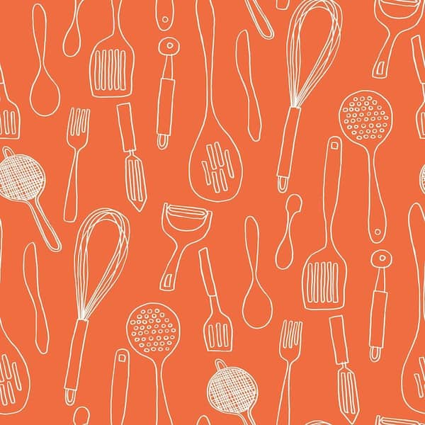 York Wallcoverings Kitchen Contours Silhouettes Wallpaper