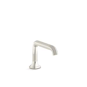 Occasion Bathroom Sink Faucet Spout with Straight Design in Vibrant Polished Nickel
