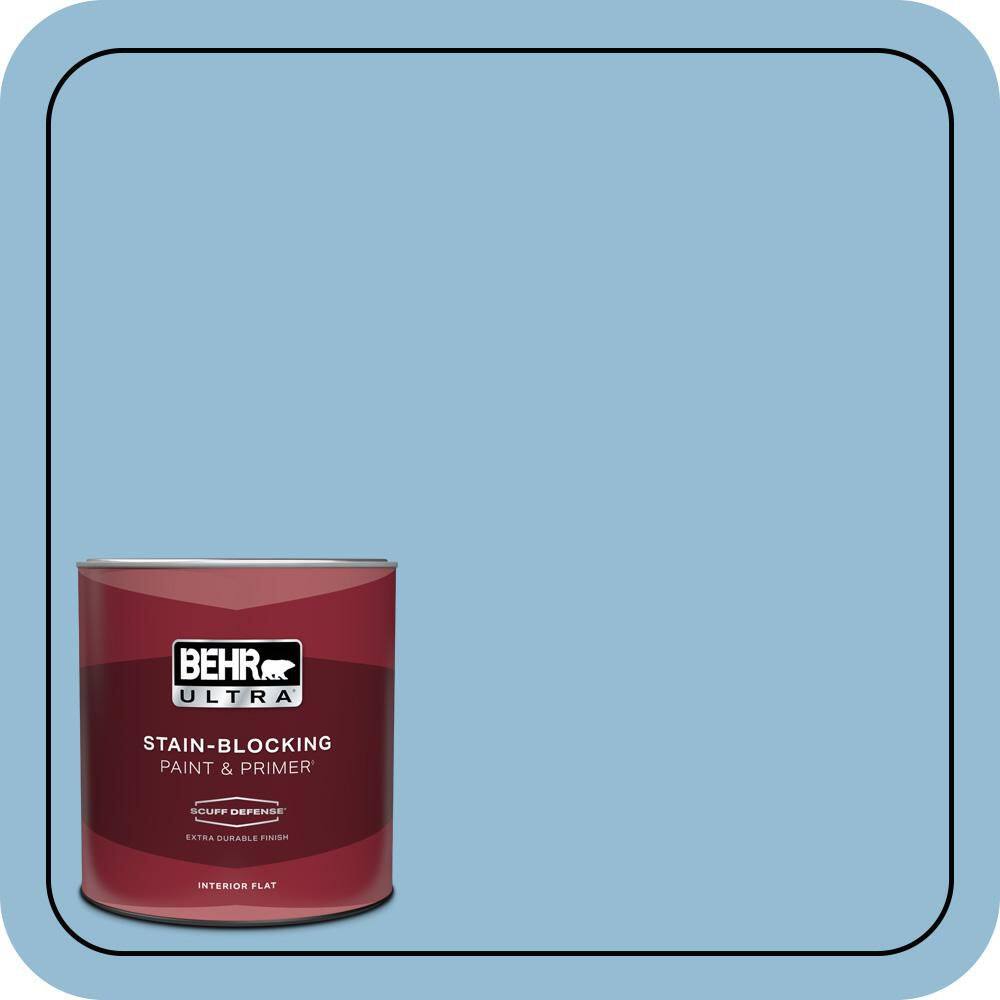 1 qt. #M500-3 Blue Chalk color Extra Durable Flat Interior Paint & Primer price history on PriceWatchPro