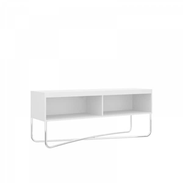 Unbranded Alexis White TV Stand Fits TV's up to 55 in.