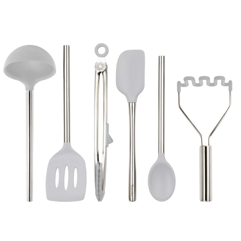 Food Grade Silicone Kitchen Cookware Utensils Non-stick Pan Spatula Spoon  Wooden Handle Practical Cooking Tools Kitchen Utensils