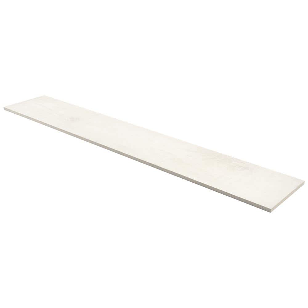 Montgomery White 8" x 48" Matte Porcelain Wood Look Tile