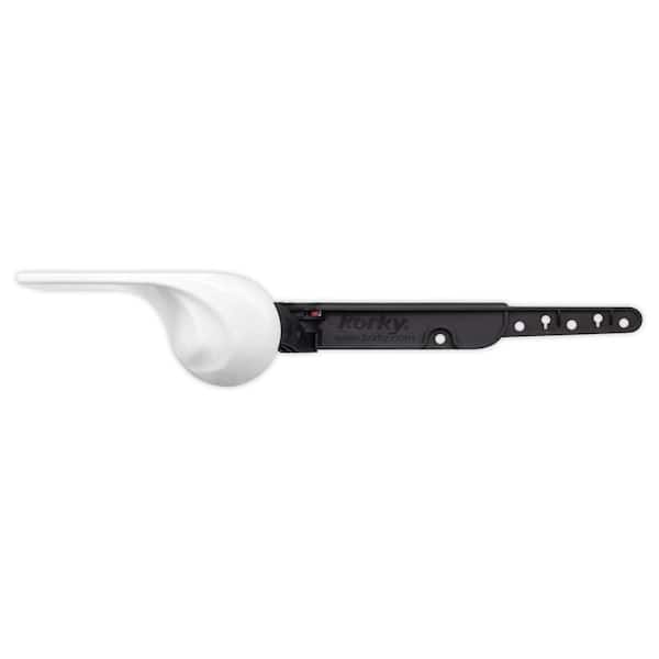 Korky StrongARM Universal Toilet Flush Handle Wave Style in White