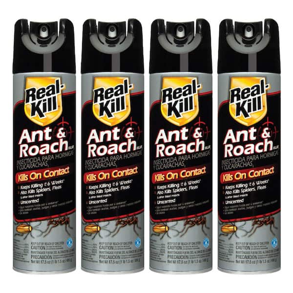 17.5 oz. Ant and Roach Insect Killer Aerosol Spray (4-Pack)