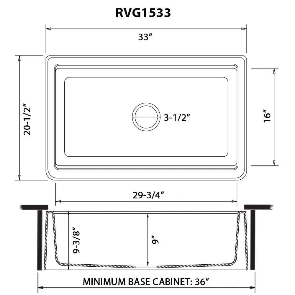 Midnight Black Granite Farmhouse Workstation Sink with Accessories