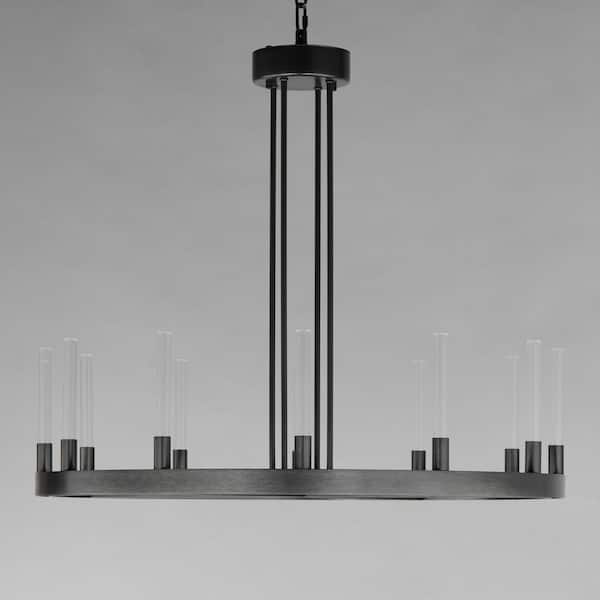 Maxim Lighting - Ovation 12-Light Integrated LED Black Chandelier