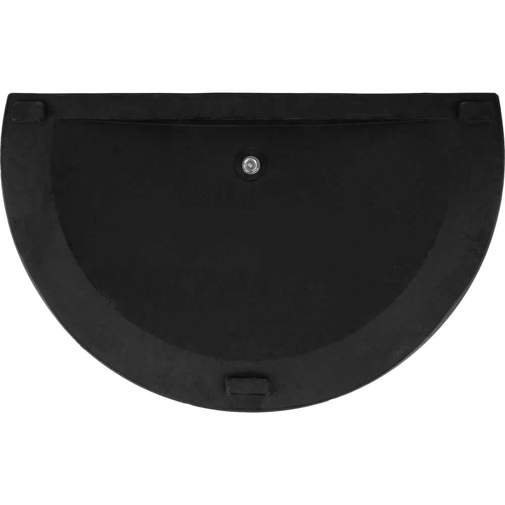 Black Half-Circle Metal Outdoor Patio Umbrella Base