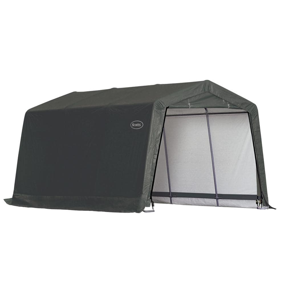 Scotts 10' x 15' Green Steel Frame Storage Shed