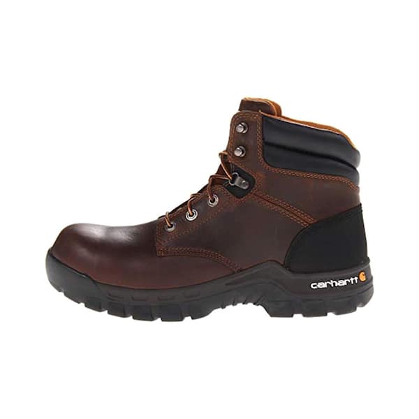 Carhartt Men s Rugged Flex 6 Work Boots Composite Toe Brown Size 8 M CMF6366 08M The Home Depot