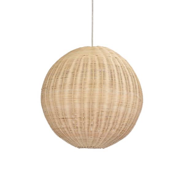 Warehouse of Tiffany Micah 64 in. 1-Light Cream Pendant Indoor Light with Light Kit