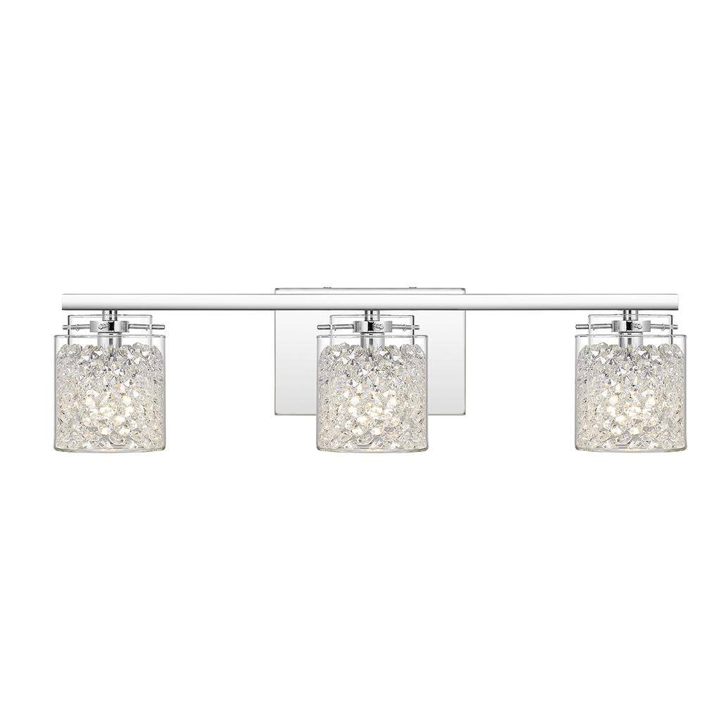 Quoizel Purcell 3Light Polished Chrome Vanity Light PCPU8623C The