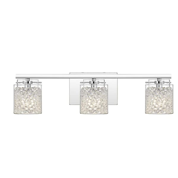 Quoizel Purcell 3-Light Polished Chrome Vanity Light
