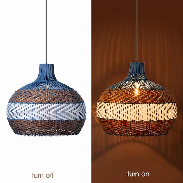 Artika Benson LED Integrated Exotic Pendant Light, Black and