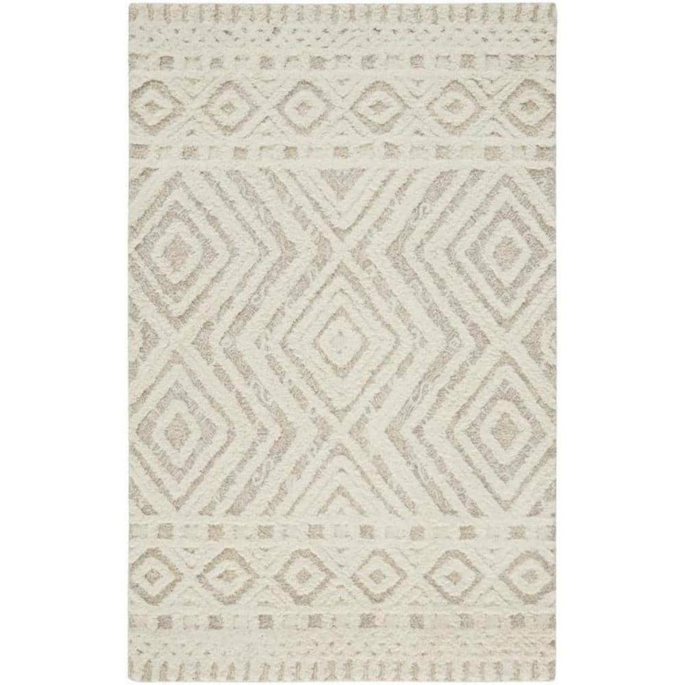 Ivory 8 ft. x 10 ft. Geometric Area Rug price history on PriceWatchPro