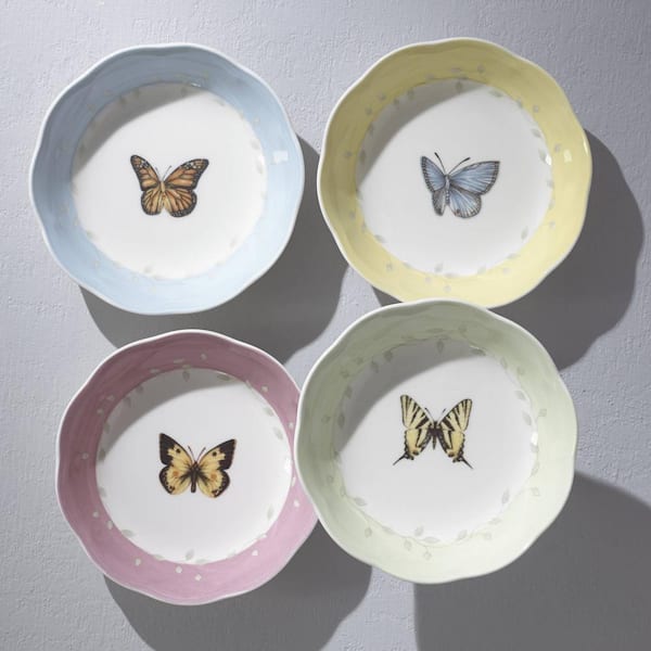 Lenox Butterfly Meadow 34 oz. Porcelain Multi Color Large All