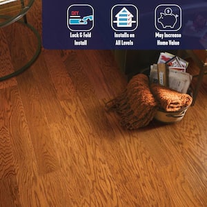 Gunstock Oak 3/8 in. T x 5 in W Smooth Engineered Hardwood Flooring (22 sq. ft./ctn)