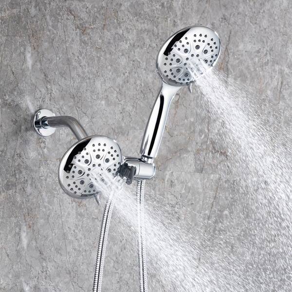 Tahanbath Modern 5-Spray Patterns with 2.5 GPM 4.68 in. Wall Mount