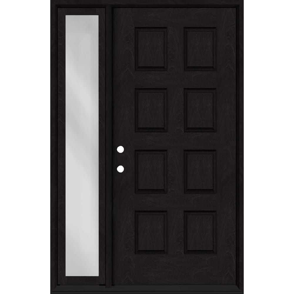 Regency 57 in. x 80 in. 8-Panel RHIS Onyx Mahogany Fiberglass Prehung Front Door w/12in. SL w/ 6-9/16 Jamb price history on PriceWatchPro