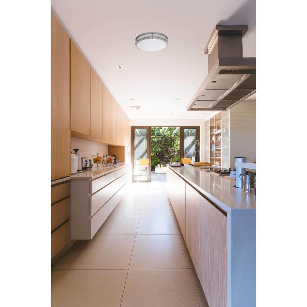 Bronze 17-Inch Dimmable LED Flush Mount Ceiling Light