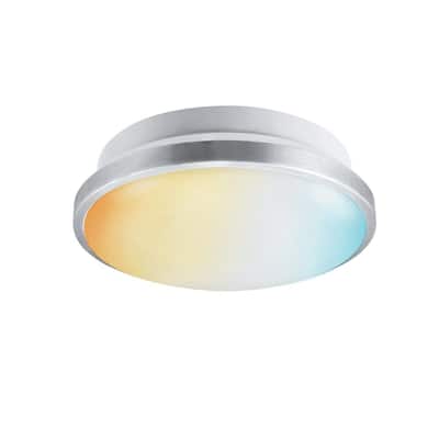 Globe Electric 11 In Dimmable Selectable Integrated Led Puff Flush Mount Light With Adjustable Color Temperature Duobright Technology 60733 The Home Depot - Globe Electric Led Ceiling Light Globe Electric 11 In Dimmable Selectable Integrated Led Puff Flush Mount Light With Adjustable Color Temperature Duobright Technology 60733 The Home Depot - Globe Electric Led Ceiling Light