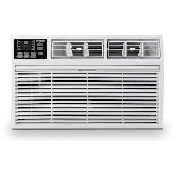 Whirlpool 8,000 BTU Through-the-Wall AC and Heater w/ Remote Control Heat/Cools Rooms up to 350 Sq. ft Digital Display Timer White