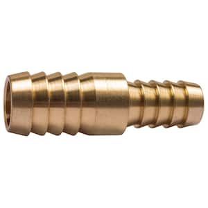 3/8 in. x 1/2 in. I.D. Brass Hose Barb Reducer Splicer Fittings (25-Pack)