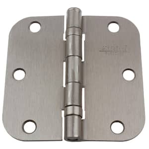 GlideRite 4 in. Polished Chrome Steel Door Hinge 5/8 in. Corner