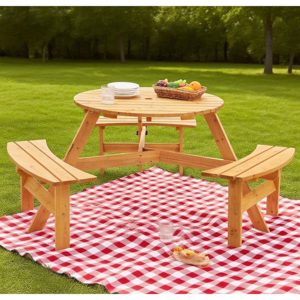 Dura-Trel 6 ft. White Vinyl Table with Unattached Plastic Outdoor