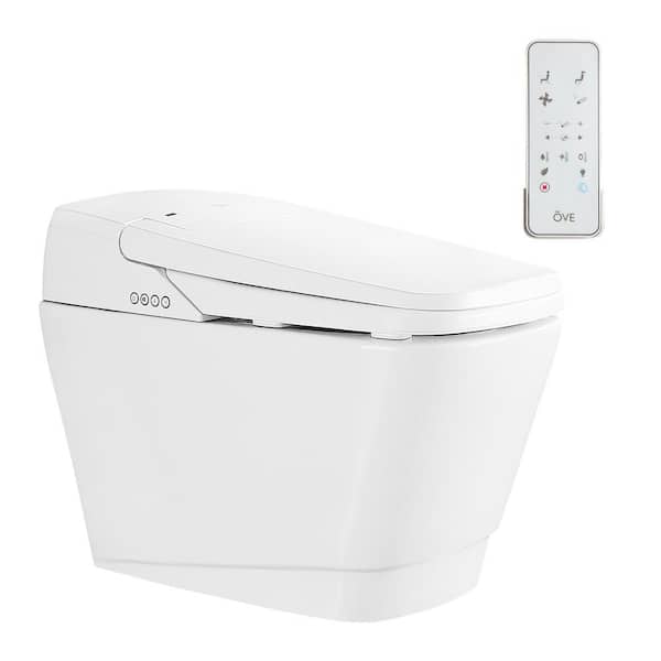 OVE Decors Fran Elongated Bidet Toilet in White Fran The Home Depot